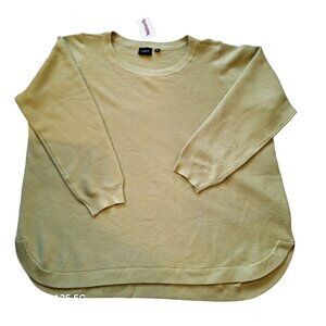 Cyrus Womens Ribbed Knit Long Sleeve Sweater 3X Light Green Soft & Comfortable M